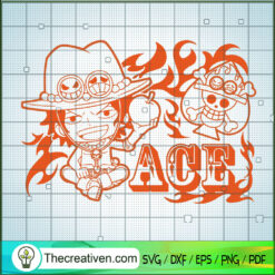 Portgas D. Ace SVG, Ace One Piece SVG, One Piece SVG