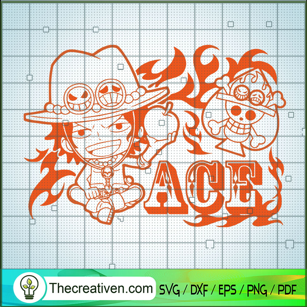 Portgas D. Ace SVG, Ace One Piece SVG, One Piece SVG 1 Portgas D. Ace SVG, Ace One Piece SVG, One Piece SVG