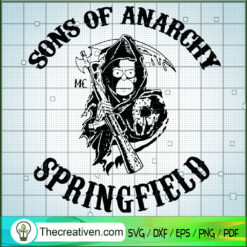 Sons Of Anarchy Springfied SVG, The Simpsons SVG, Springfied SVG