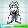 Anna Princess SVG, Disney Princes SVG, Frozen SVG