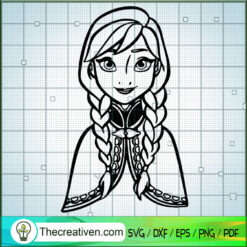 Anna Princess SVG, Disney Princes SVG, Frozen SVG