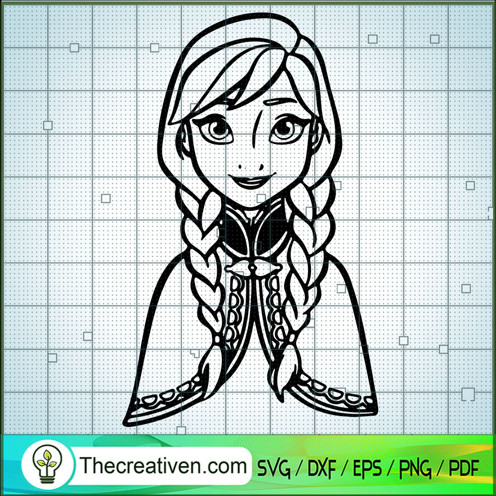 Anna Princess SVG, Disney Princes SVG, Frozen SVG 1 Anna Princess SVG, Disney Princes SVG, Frozen SVG