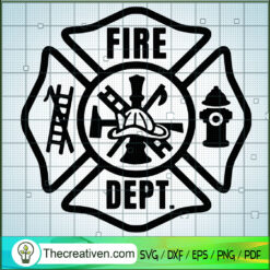 Fire Dept SVG, Firefighter SVG, Heroes SVG
