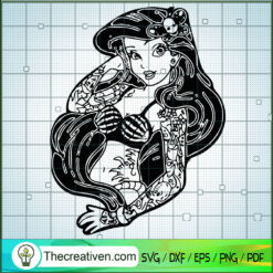 Halloween Disney Little Mermaid SVG Cut File for Cricut & Silhouette