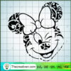 Disney Minnie Head Pattern SVG Cut File for Cricut & Silhouette