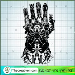 Infinity Gauntlet Avengers Team SVG, Avengers SVG, Marvel SVG