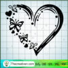 Butterfly Heart SVG, Butterfly SVG, Heart Love SVG
