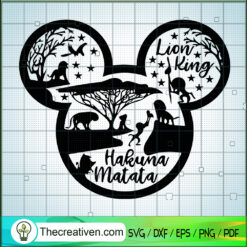 Hakuna Matata SVG, Lion King SVG, Disney Cartoon SVG