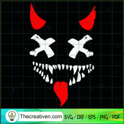 Monster SVG, Love Death Robot SVG, Monster Face SVG