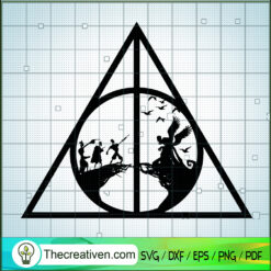 Symbol Deathly Hallows Harry SVG Cut File for Cricut