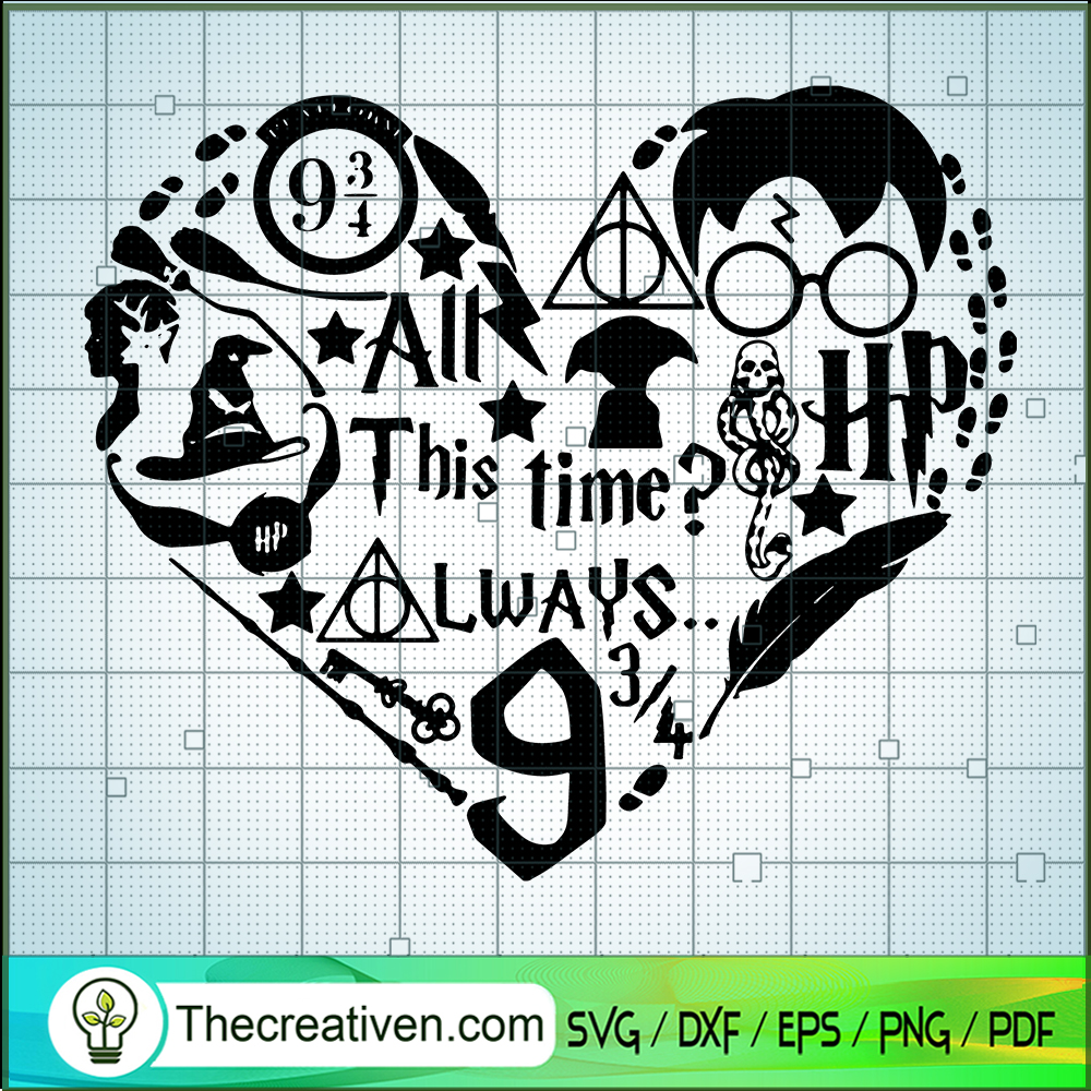 All This Time Always 9 3/4 SVG, Harry Potter SVG, Hogwarts SVG 1 All This Time Always 9 3/4 SVG, Harry Potter SVG, Hogwarts SVG