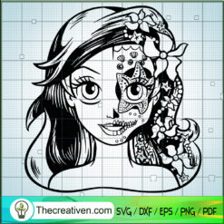 The Little Mermaid Tattoos H SVG Cut File for Cricut