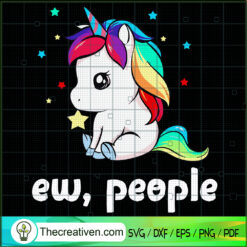 Ew People Unicorn SVG, Colorful Unicorn SVG, Unicorn SVG