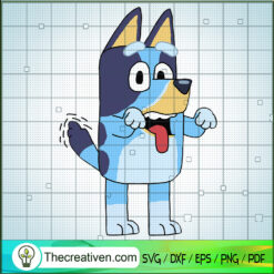 Bluey Heeler Scare SVG, Funny Bluey SVG, Funny Cartoon SVG