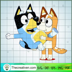 Bingo Heeler And Bandit Heeler SVG Cut File for Cricut & Silhouette