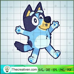Bluey Lie Here SVG, Bluey Heeler SVG, Bluey Cartoon SVG