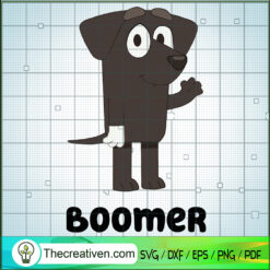 Bluey Boomer SVG, Bluey Characters SVG, Jean-Luc SVG