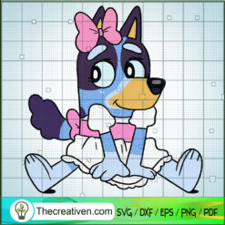 Lover Bluey Heeler SVG, Cute Bluey Heeler SVG, Bluey Cartoon SVG