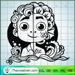 Luca Paguro Human Fish Half SVG, Luca SVG, Cartoon SVG