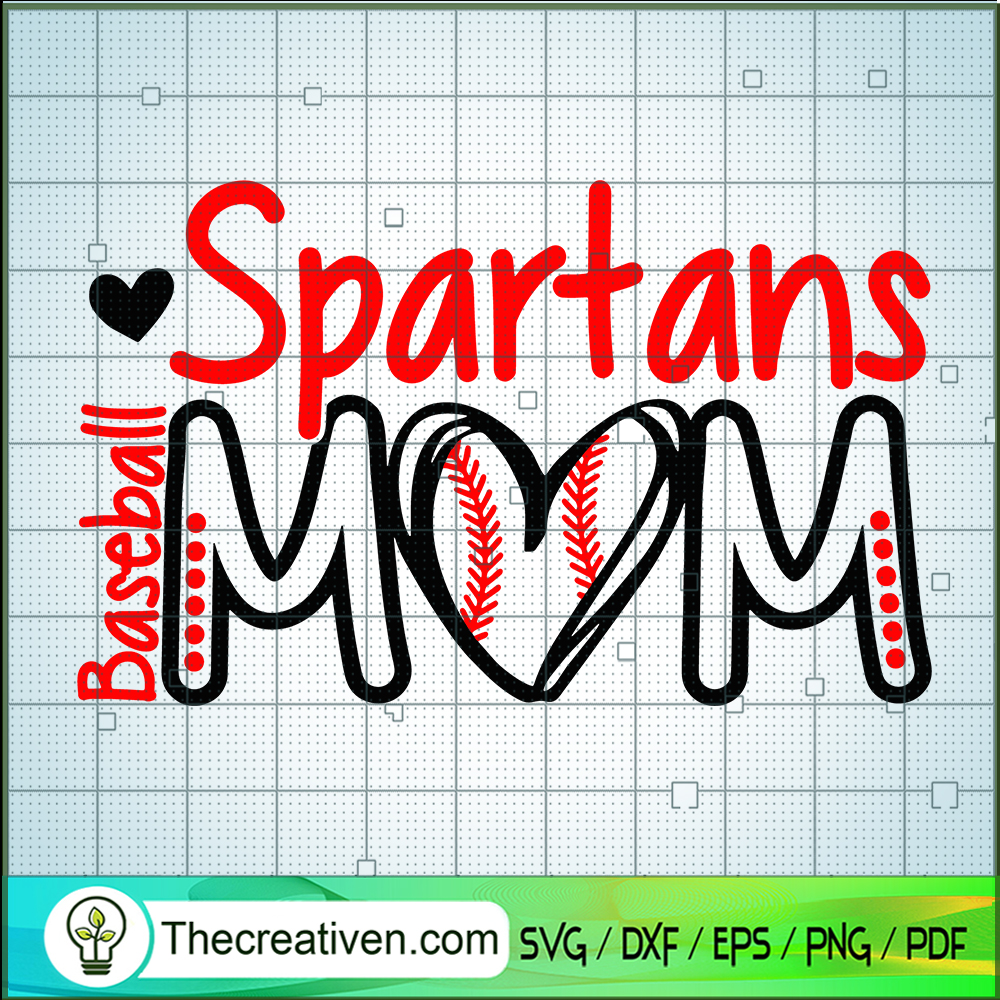 Spartans Baseball Mom SVG, Baseball Fan SVG, Mom SVG 1 Spartans Baseball Mom SVG, Baseball Fan SVG, Mom SVG