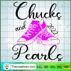 Pink Converse Chucks And Pea SVG Cut File for Cricut