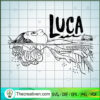 Luca On The Water SVG, Luca SVG, Disney Cartoon SVG