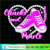 Chucks And Pearls 2022 SVG, Pink Converse SVG, Trending SVG
