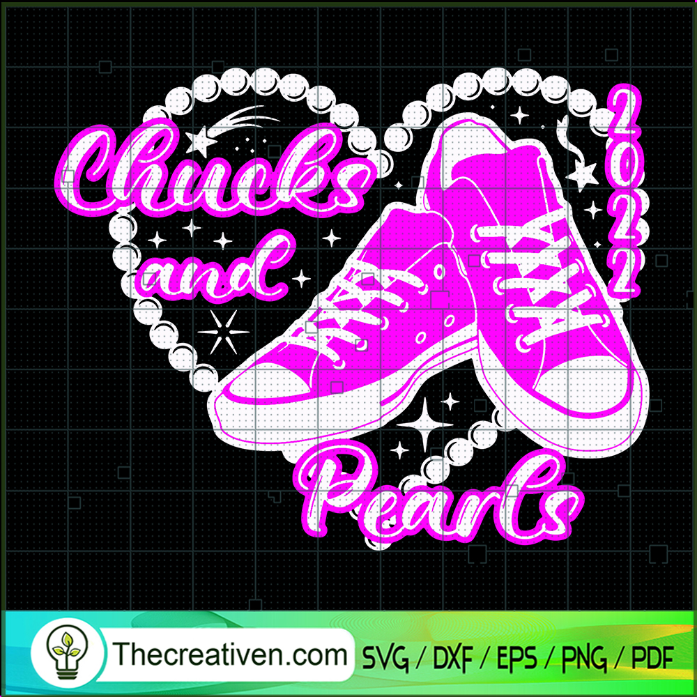 Chucks And Pearls 2022 SVG, Pink Converse SVG, Trending SVG 1 Chucks And Pearls 2022 SVG, Pink Converse SVG, Trending SVG