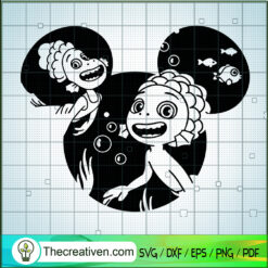 Disney Mickey Head Luca SVG, Luca Disney SVG, Disney Cartoon SVG