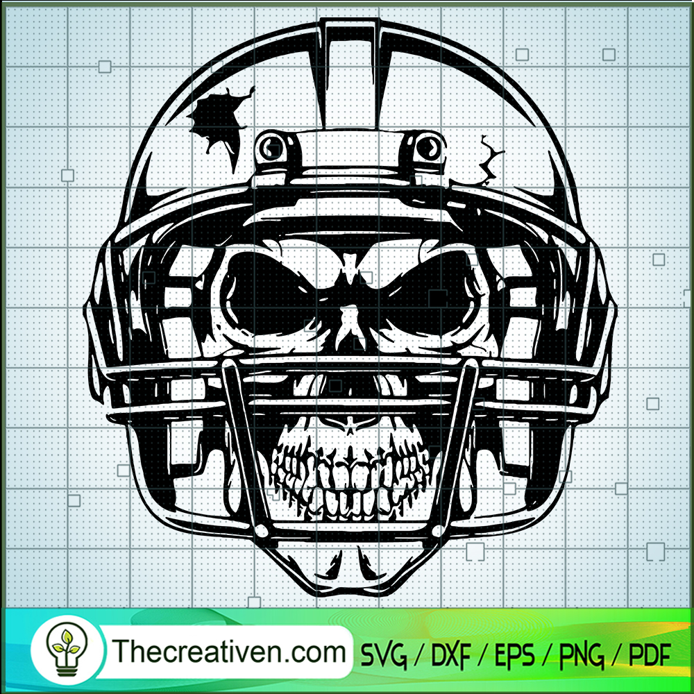 Skull Helmet SVG, Skull SVG, Scary SVG 1 Skull Helmet SVG, Skull SVG, Scary SVG