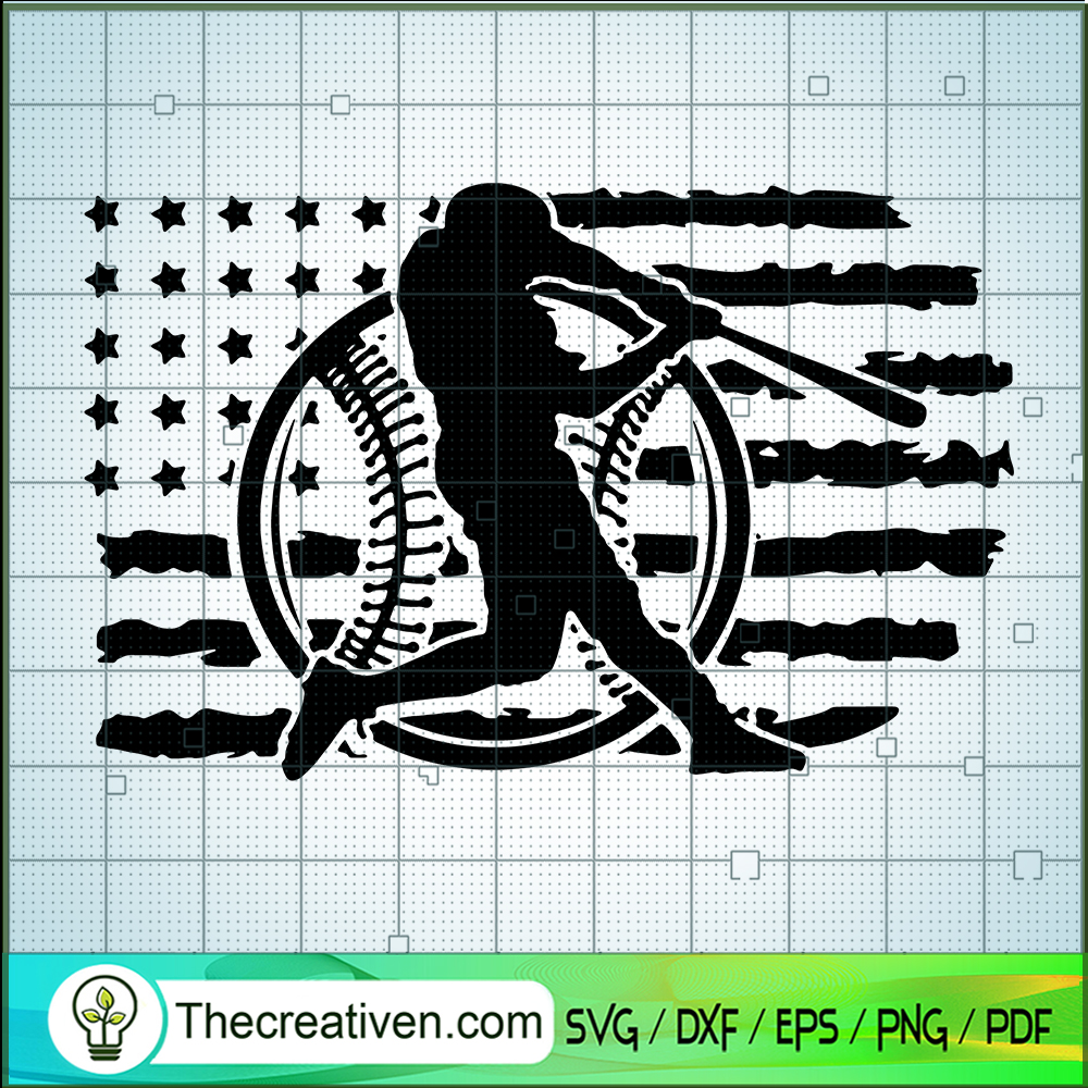 Baseball Player SVG, Baseball USA SVG, USA Flag SVG 1 Baseball Player SVG, Baseball USA SVG, USA Flag SVG