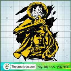 Monkey D.Luffy Characters SVG, One Piece SVG, Pirate SVG
