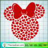 Minnie Mouse Valentine Head SVG Cut File for Cricut & Silhouette