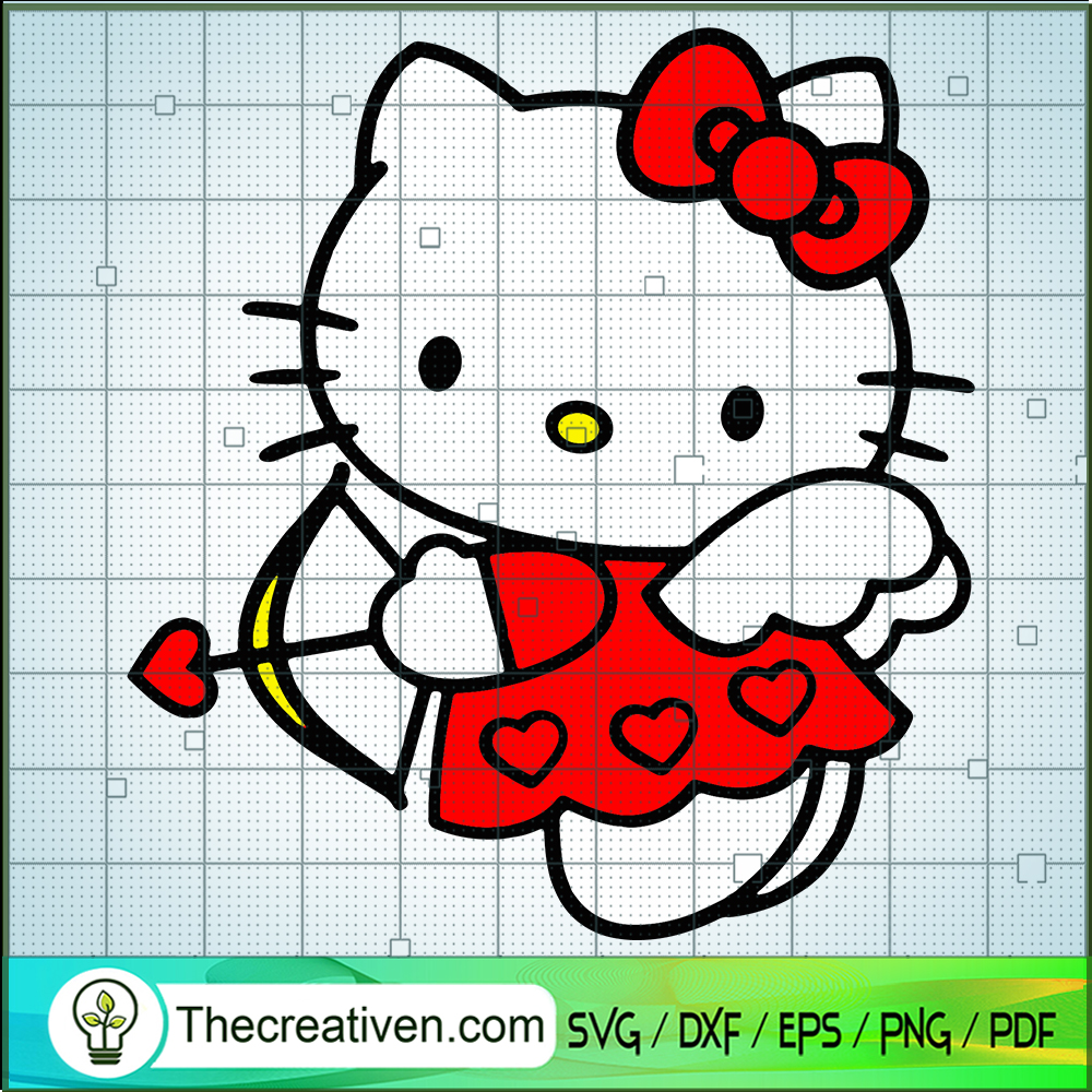 Hello Kitty Cupid SVG, Happy Valentine SVG, Hello Kitty SVG 1 Hello Kitty Cupid SVG, Happy Valentine SVG, Hello Kitty SVG