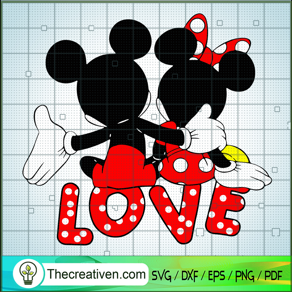 Disney Couple Love SVG Cut File for Cricut & Silhouette 1 Disney Couple Love SVG Cut File for Cricut & Silhouette