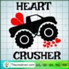 Heart Crusher SVG, Valentine Truck SVG, Happy Valentine SVG