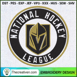 National Hockey League Logo  Embroidery Design