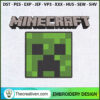 Minecraft Creeper Face Embro Embroidery Design 3 Mine copy