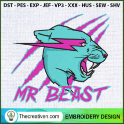 Mr Beast Logo Embroidery Designs Embroidery Design – Digital Download