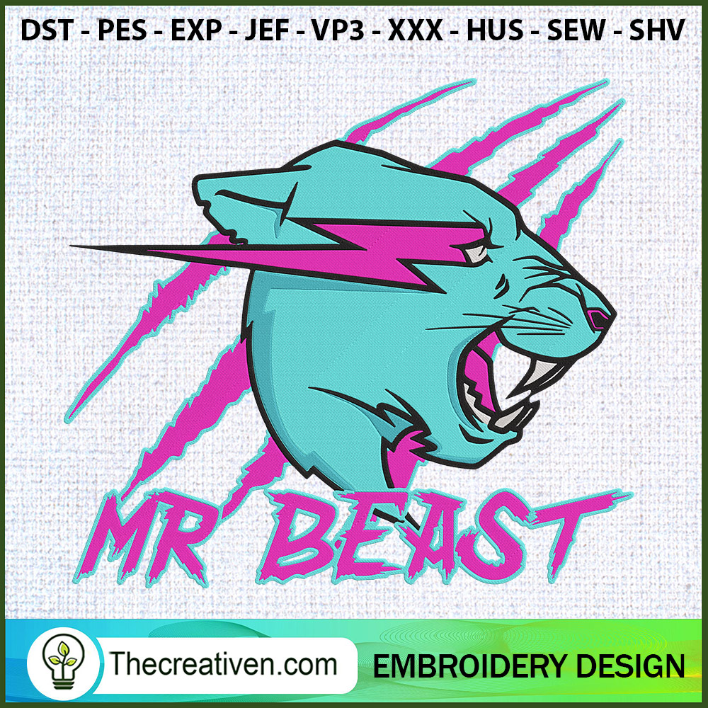 Mr Beast Logo Embroidery Designs Embroidery Design – Digital Download 1 Mr Beast Logo Embroidery Designs Embroidery Design – Digital Download