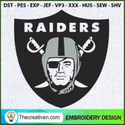 Las Vegas Raiders LogoEmbroi Embroidery Design