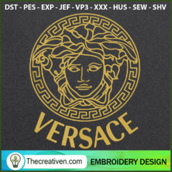 Versace Logo Embroidery Designs Embroidery Design – Digital Download