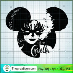 Cruella Disney SVG, Cruella SVG, Walt Disney SVG