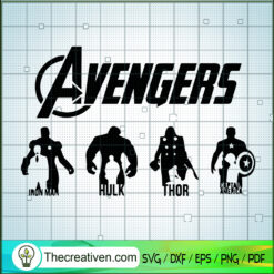 Avengers Team SVG, Avengers SVG, Marvel SVG