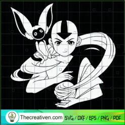 Aang Avatar SVG, Avatar The Last Airbender SVG, Avatar SVG