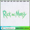 Rick And Morty Logo Embroide Embroidery Design 3 rick copy