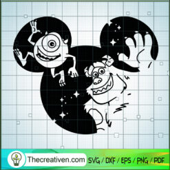 Disney Monster Inc SVG, James P. Sullivan SVG, Mike Wazowski SVG