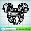 Mickey Head Marvel SVG, Avengers Team SVG, Marvel SVG 3 Untitled 7 copy 6