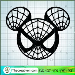 Spider-man Mickey Head SVG, Spider-man SVG, Marvel SVG