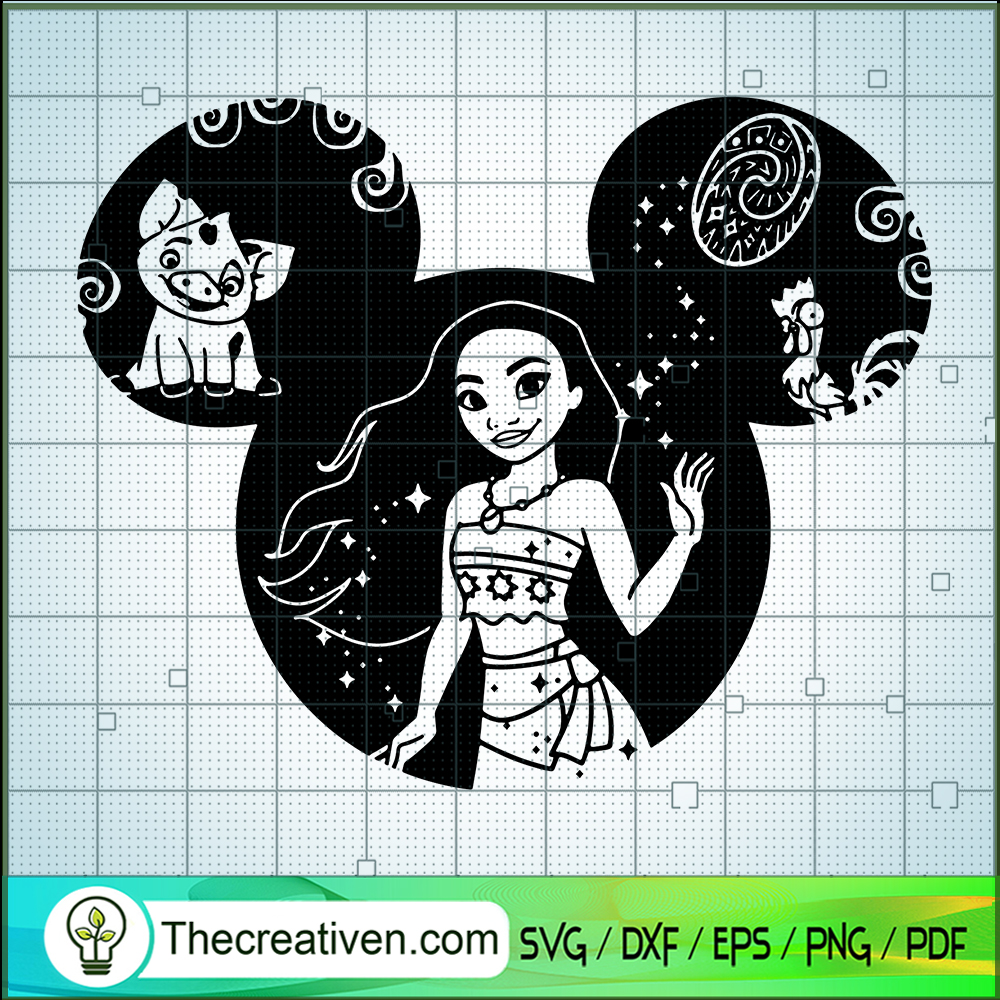 Mickey Head Disney Moana SVG, Moana SVG, Disney Princess SVG 1 Mickey Head Disney Moana SVG, Moana SVG, Disney Princess SVG